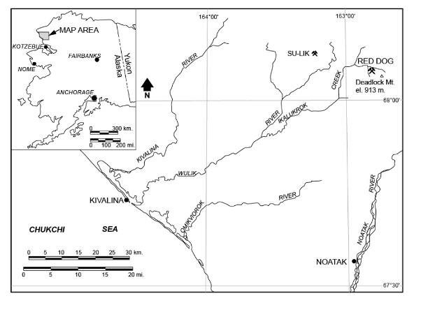 Red Dog location map